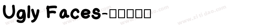 Ugly Faces字体转换